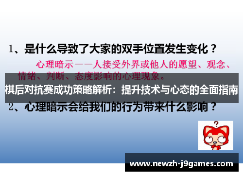 棋后对抗赛成功策略解析：提升技术与心态的全面指南
